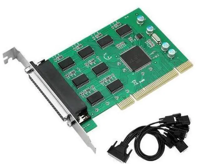 Main image of PCI Eight Serial Port Card RS232 Expansion DB9 Pin Adapter Card COM Communication Filtering Anti-interference and Anti-surge