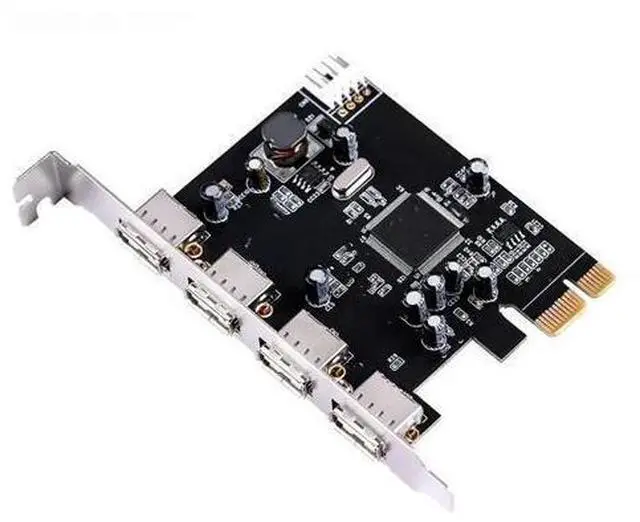 Main image of PCIe PCI-Express x1 to 4 External port USB2.0 Ports with sata power expansion card 9990