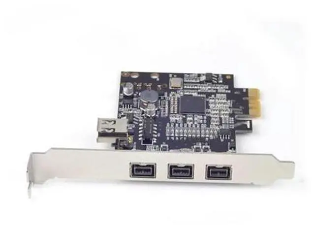 Main image of PCIE Combo 3x 1394b + 1x 1394a Firewire Ports PCI-Express Controller Card, 1394 card TI Chipset XI02213, 8 / 7 / OS