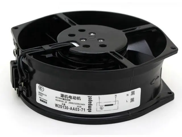Alt view image 5 of 7 - ebmpapst W2S130-AA03-71 17cm 172 * 150 * 55MM 230V 50/60Hz 0.31/0.25A 45/39W all metal High temperature resistance frequency converter axial fan industrial machine cooler