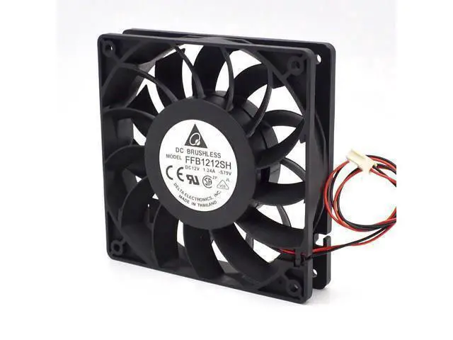 Alt view image 2 of 6 - 10pcs 12025 high speed air volume fan 12 cm 1.24A FFB1212SH
