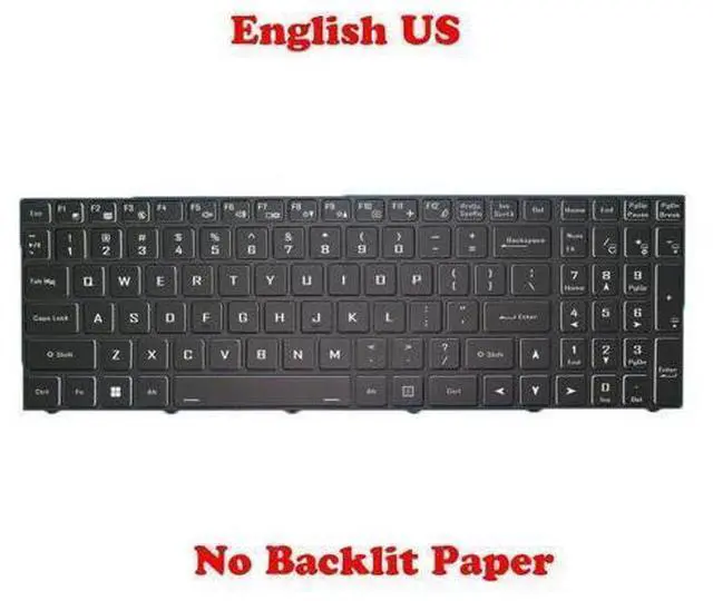 Main image of No Backlit Keyboard For CLEVO PC70 PC70DC PC70DD2 PC70DF1 PC70DXX PC50 English