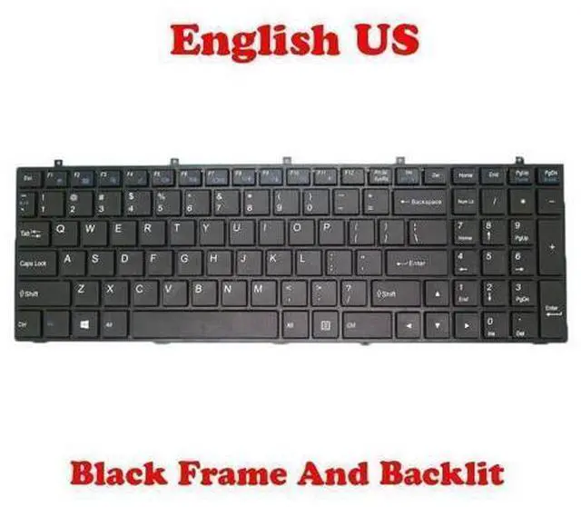 Main image of Replacment keyboard Backlit US Keyboard For CLEVO W350ETQ W350SKQ W350SSQ W350STQ W355SDQ W355ST