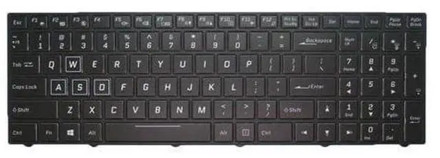 Main image of Laptop Keyboard For PowerSpec 1710 English US Black With Backlit