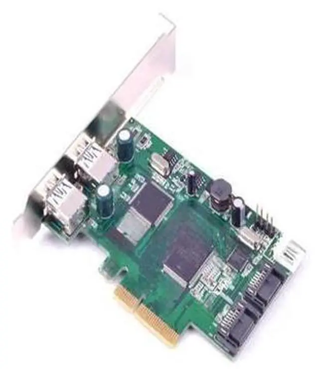 Main image of PCI-E x4 to 2 Port SATA3.0 6Gb + 2 Port Super-Speed USB 3.0 External Expansion Card 1061+ etron ej168 support 3t