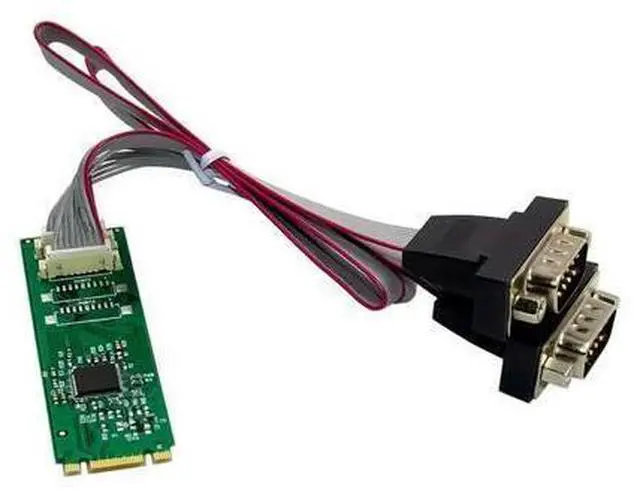 Main image of M.2 B+M To DB9 2 Com Ports AX99100 Chip 2S DB 9pin RS232 Serial Port Industrial COM1 Serial Port M2 B M KEY Expansion Card