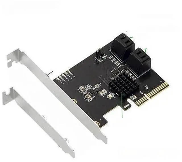 Main image of PCIe 4 Ports RAID 0/1/10 6G SATA III Controller Card PCIe x4 Expansion Card SATA 3 Hardware SSD HDD RAID Chip