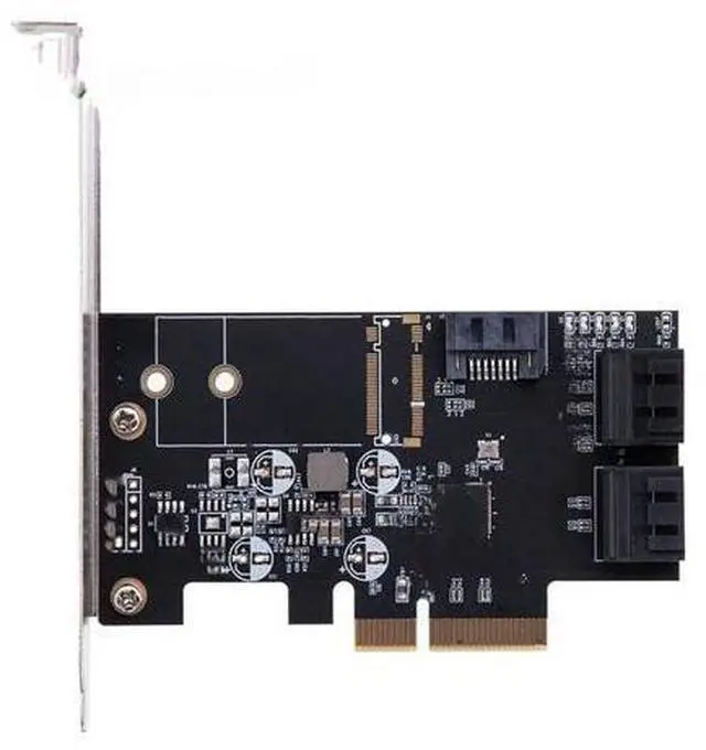Main image of SATA III 6g 5 ports controller card PCIe 3.0 x4 expansion card with Low Profile Bracket