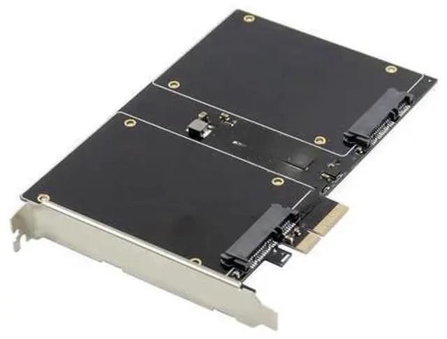 Main image of PCI-E X2 To 2.5-inch SATA3.0 RAID controller card SSD HDD 88SE9230 chipset 2 port Sata 3.0 to pcie raid card 6gbps Gen 3