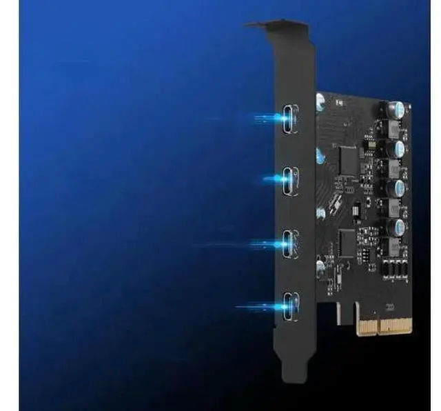 Main image of Effortlessly Connect USB Type C Devices to Your with PCIe X4 to 4 Port USB3.2 Gen2 Type C Converter Card