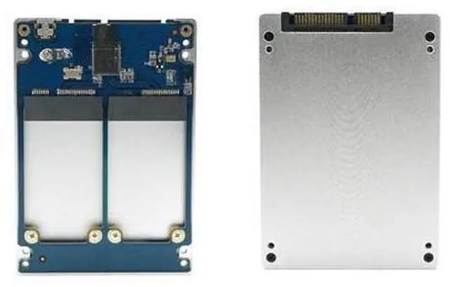 Main image of Dual mSATA RAID to 22pin SATA Adapter 2.5 inch SATA 3.0 Enclosure USB3.0 to 2 MSATA SATA 3 RAID 0/1