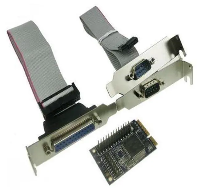 Main image of MINI PCI-e adapter to RS232 serial and parallel transfer COM mini pcie parallel printer port expansion card