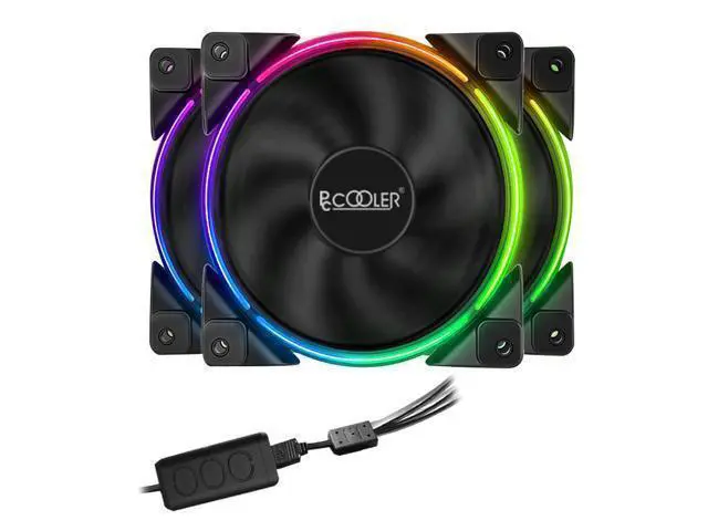 Alt view image 3 of 5 - 3/Pack 120m RGB Fan 5V 3pin FRGB PWM Quiet Addressable Fans 12cm Computer Cooling Fan For CPU Cooler Liquid Cooling