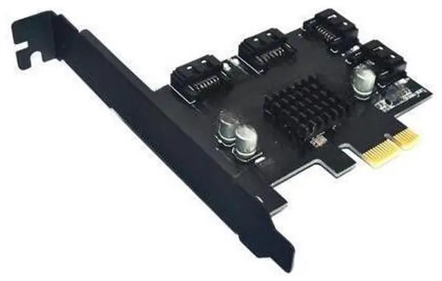 Main image of 4 Ports SATA 6Gbps PCI Express Controller Card PCI-e to SATA III Adapter/converter with Heat Sink Expansion Adapter Board PC