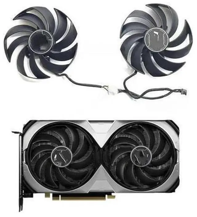 Main image of 90MM 4PIN PLD10010S12HH 4070 GPU fan, suitable for 4060 2X black 8G OC 4070 2X 12G graphics cards