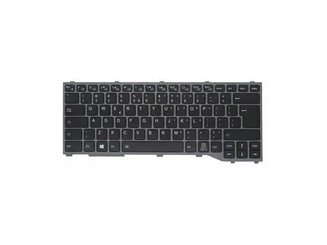 Alt view image 2 of 5 - Keyboard for Fujitsu Lifebook T937 T938 T939 US Black With Backligh