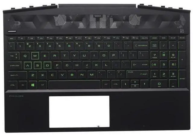 Main image of for Gaming Pavilion 15-DK 15T-DK Palmrest Green Backlit Keyboard L57593-001