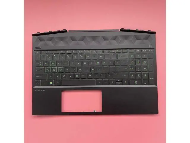 Alt view image 2 of 5 - for Gaming Pavilion 15-DK 15T-DK Palmrest Green Backlit Keyboard L57593-001