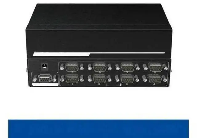 Main image of RS232 splitter 8 port Divider DB9 Serial RS232 Data Transfer Protocol COM with Power Adapter RS-232 female to male Converter