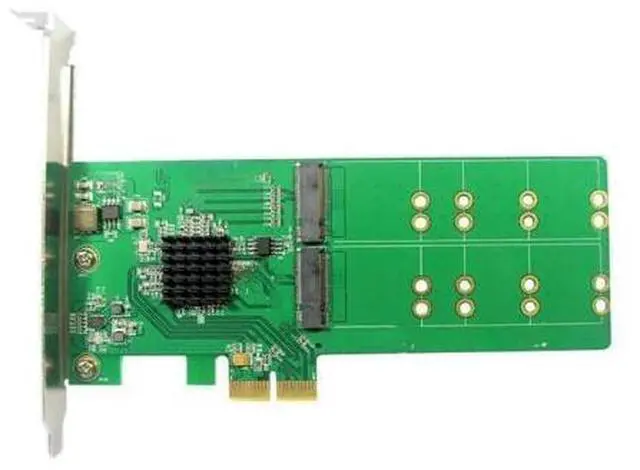 Main image of PCI Express to 4 x NGFF M.2 Key-B Expansion Card Adapter Support NCQ 6Gbps Speed Penalty Felt Thread Marvel