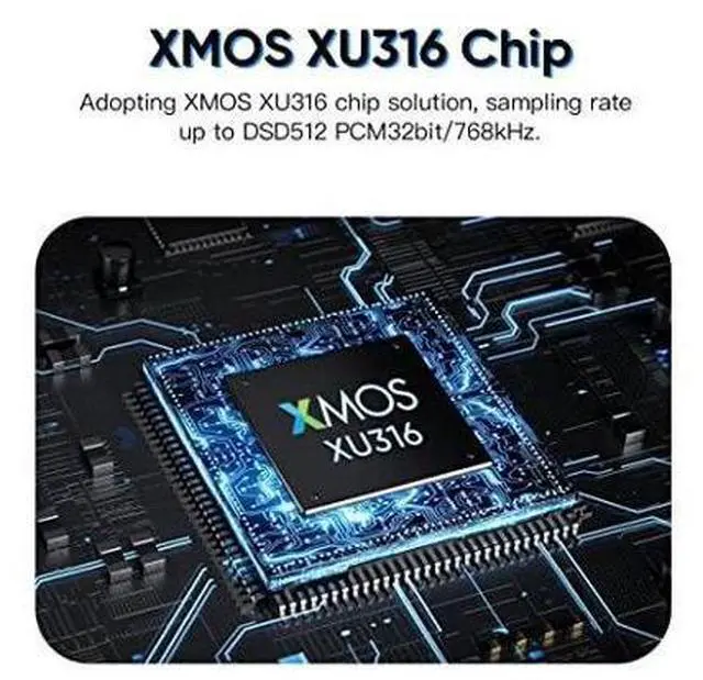 Alt view image 2 of 7 - SMSL PO100 PRO MQA DDC XMOS XU316 Digital to Analog Audio Converter, Type-C USB Input IIS/Optical/Coaxial Output Mini Portable USB Interface for Phone/PS5/Switch/TV