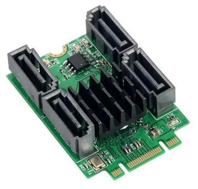 Main image of M.2 B + M Key slot to 4 Port SATA 6G Adapter controller Card Support win 8 10