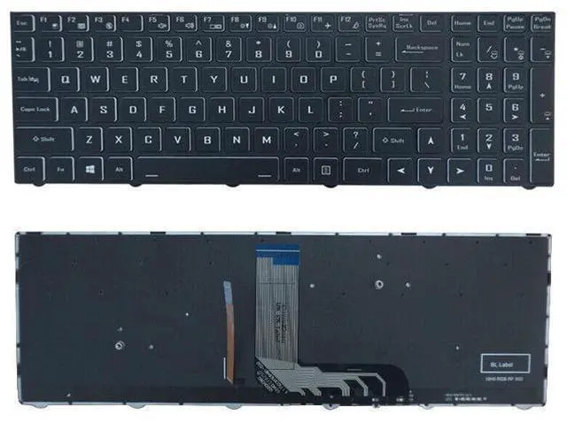 Main image of replacement keyboard for Clevo PB50EF PB50 PB50ED PB50RC-G PB51 PB51EF PB51RF US Backlit
