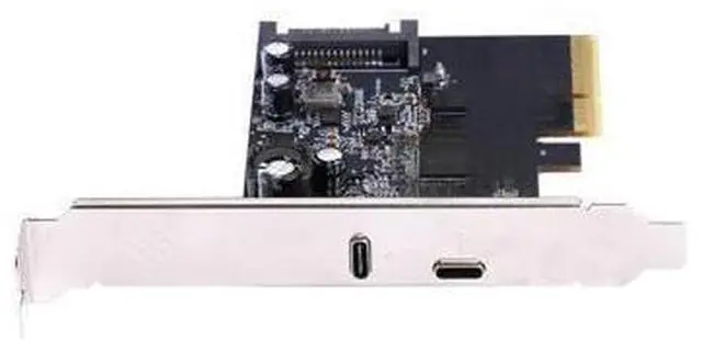 Main image of PCIE3.0 To USB3.2 Type-c 20G Data Transfer and 20W Quick Charge USB-C controller Card pci-e to dual usb3.2 tc connector