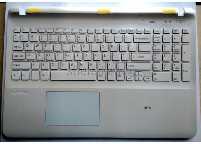 Main image of replacement keyboard for SONY SVF1521E6E SVF15214CXW SVF152C29L US Palmrest cover white