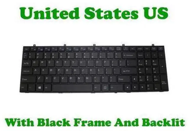 Main image of Backlit US Keyboard For CLEVO W350ETQ W350SKQ W350SSQ W350STQ W355SDQ W355STQ