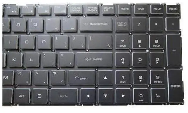 Alt view image 2 of 5 - Laptop White color Keycap Backlit Keyboard For 15G870 15GD870 15G87 English US