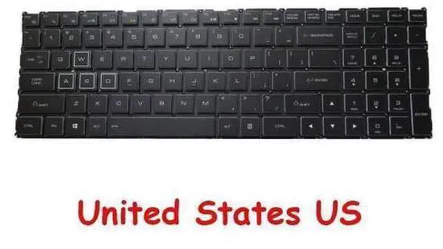 Main image of Laptop White color Keycap Backlit Keyboard For 15G870 15GD870 15G87 English US