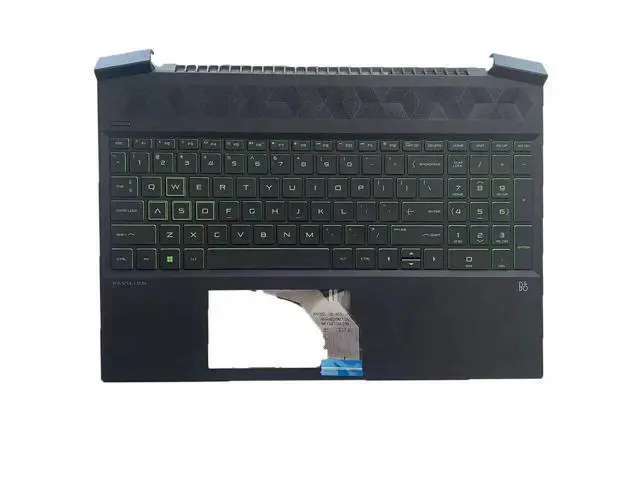 Alt view image 6 of 7 - For Pavilion 15-EC Top Palmrest Keyboard Green Backlit L72597-001 L72598-001