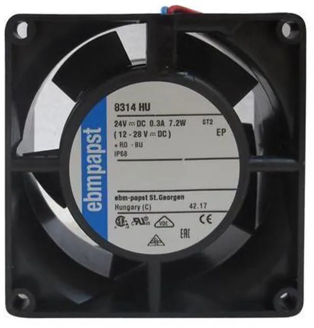 Main image of 8314HU New German ebmpapst fan 8032 24V 6W 8cm Inverter cooling fan