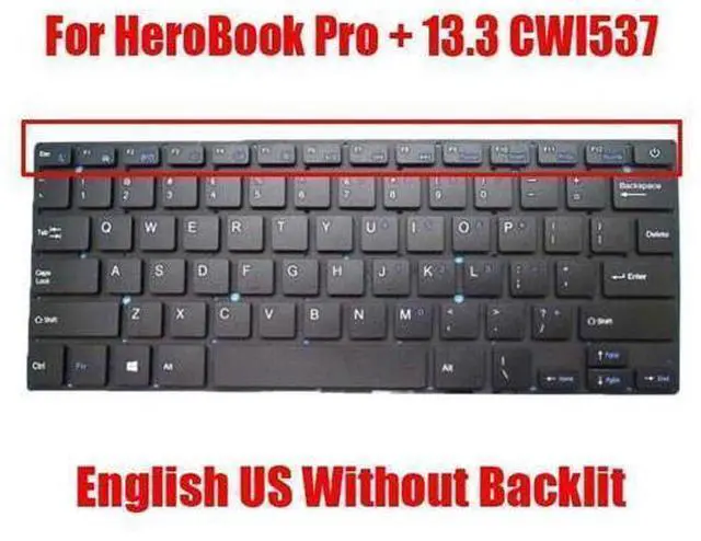 Main image of Laptop Replacement Keyboard For Chuwi HeroBook Pro + 13.3 CWI537 English US