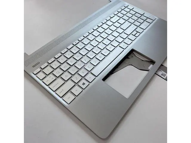 Alt view image 6 of 6 - for 15-DY 15-EF Laptop Upper Case Palmrest Keyboard L63578-001 Sliver 15s-fq