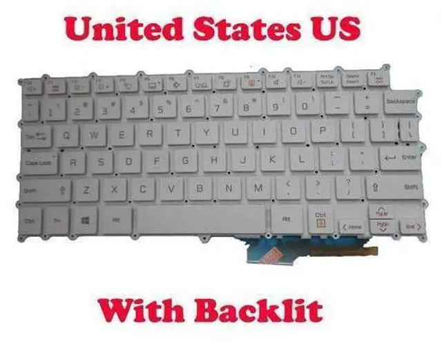 Main image of US Backlit Keyboard For 13Z980 13ZD980 13Z990 13ZD990 13ZB990 13Z99 White color