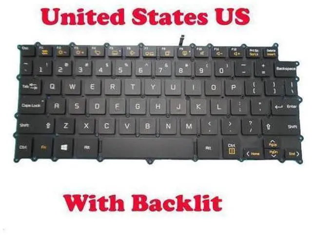 Main image of Laptop Backlit Keyboard For Gram 14 14T990 14TD990 14T99 English US Black