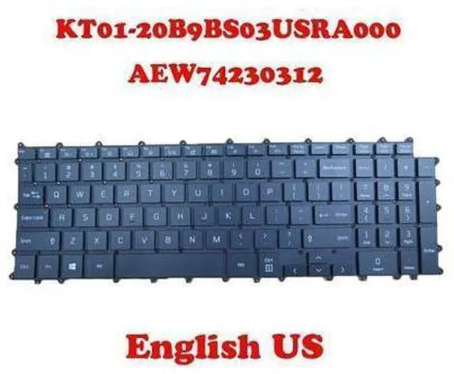 Alt view image 2 of 7 - Laptop Keyboard for 17Z90P 17Z90P-G 17Z90P-K 17Z90P-N Black US Backlit