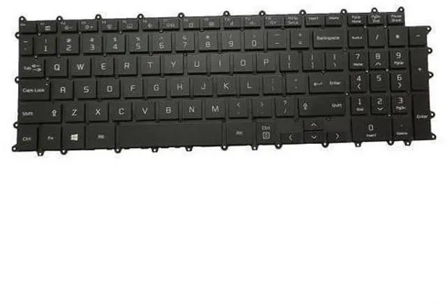 Alt view image 3 of 7 - Laptop Keyboard for 17Z90P 17Z90P-G 17Z90P-K 17Z90P-N Black US Backlit