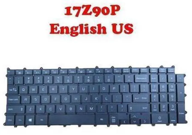 Alt view image 4 of 7 - Laptop Keyboard for 17Z90P 17Z90P-G 17Z90P-K 17Z90P-N Black US Backlit