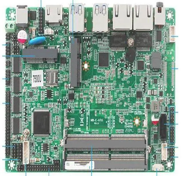 Main image of 3.5 Inch I3 6100U I5 6200U I7 6500U Dual Network Port Wide Voltage 24v Industrial Control Computer Main Board
