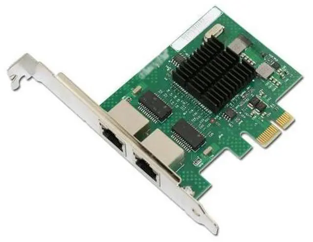 Main image of E575T2 Dual-port PCI-E X1 Gigabit Ethernet Network Card 10/100/1000Mbps LAN Adapter Controller Wired 82575 E1G42ET
