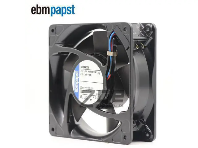 Alt view image 4 of 7 - EBM PAPST 4184NXH DC24V 460mA 11W 120 120 38MM 12cm Metal Frame Dual Ball Frequency Converter Cooling Fan