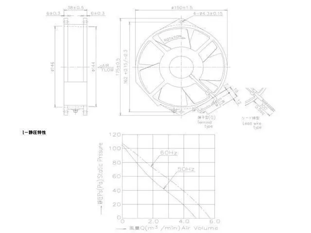 Alt view image 3 of 3 - 172x150X38mm Fan T796C 220V inverter cooling fan 36W 60HZ 217CFM 50dB