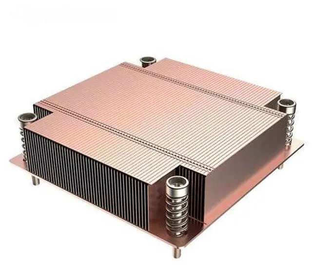 Main image of 1U passive fanless CPU cooler for LGA1700 78x78MM socket 200W