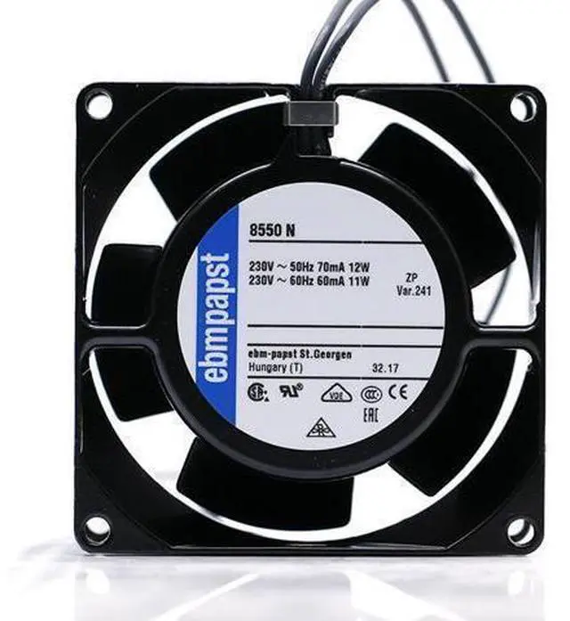 Main image of Ebmpapst 8550n 8038 230v fan 12/11W 8cm Metal IP54 cooling industiral 80mm 8cm Fan