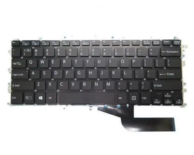 Main image of Backlit US Keyboard For SONY VAIO SX14 VJS141 HMB8834AVA01 1A 1V0065601 Black