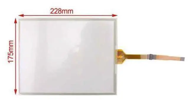 Main image of 10.4 inch touch screen glass panel for Gunze G10401 G10402 228x175MM 8 lines