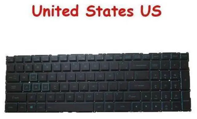 Main image of Laptop Blue Keycap Backlit Keyboard For 15G870 15GD870 15G87 English US